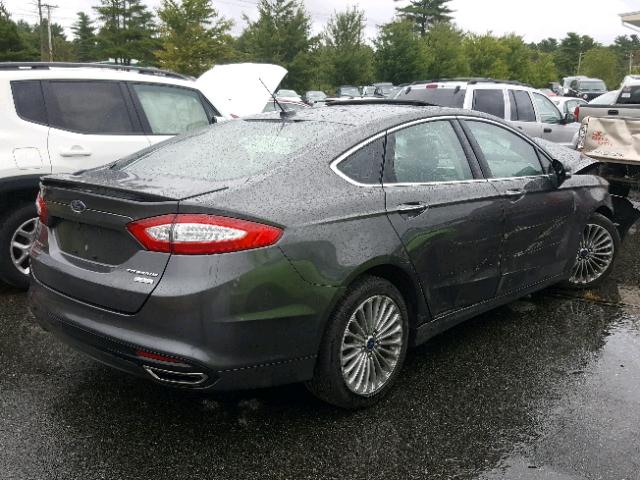 3FA6P0K95FR188207 - 2015 FORD FUSION TIT GRAY photo 4