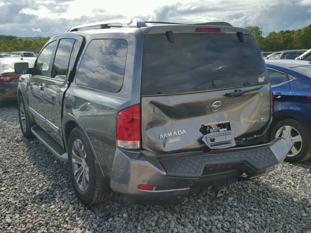 5N1BA0ND1FN621353 - 2015 NISSAN ARMADA SV GRAY photo 3