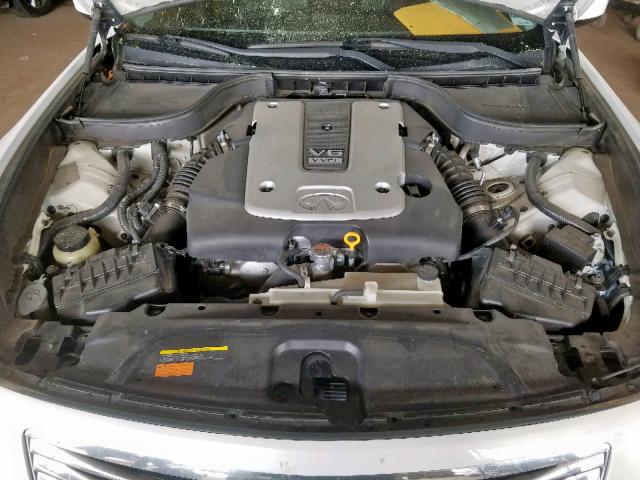 JNKCV61E59M304781 - 2009 INFINITI G37 BASE WHITE photo 7