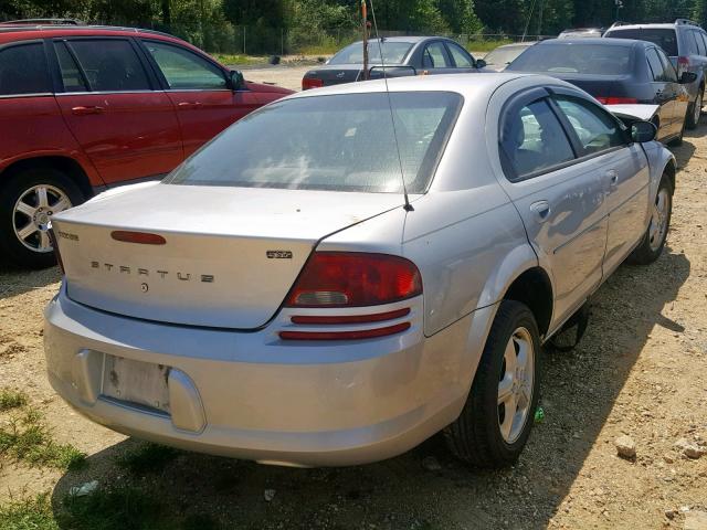 1B3EL46XX6N132401 - 2006 DODGE STRATUS SX SILVER photo 4