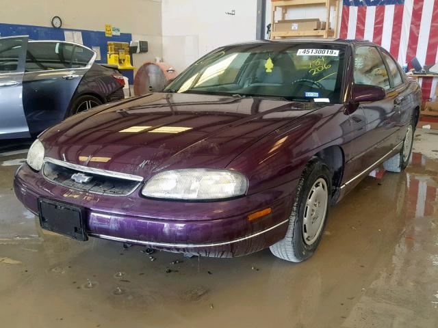 2G1WW12MXV9184206 - 1997 CHEVROLET MONTE CARL PURPLE photo 2