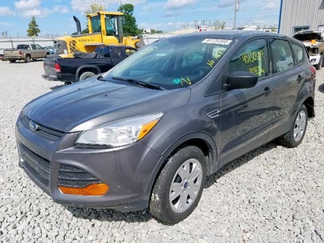 1FMCU0F73DUC09880 - 2013 FORD ESCAPE S GRAY photo 2