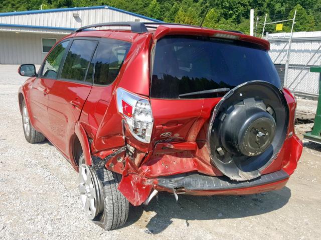 2T3DK4DV4BW038709 - 2011 TOYOTA RAV4 LIMIT MAROON photo 3