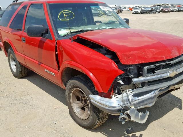 1GNCS18W51K266696 - 2001 CHEVROLET BLAZER RED photo 9