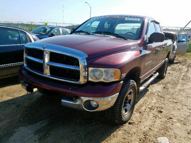 3D7KU28D43G843060 - 2003 DODGE RAM 2500 S MAROON photo 2