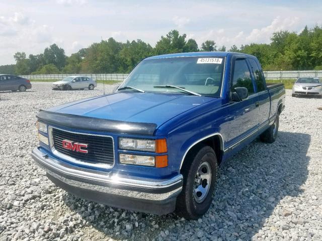 1GTEC19R2VE511806 - 1997 GMC SIERRA C15 BLUE photo 2