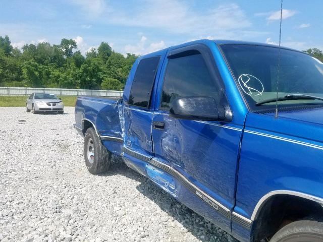 1GTEC19R2VE511806 - 1997 GMC SIERRA C15 BLUE photo 9