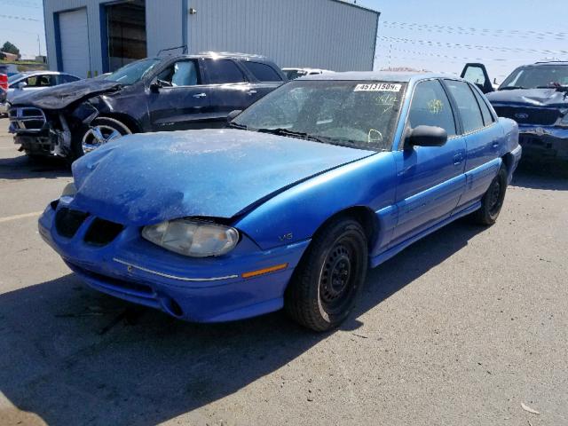 1G2NE52M0TC761607 - 1996 PONTIAC GRAND AM S BLUE photo 2