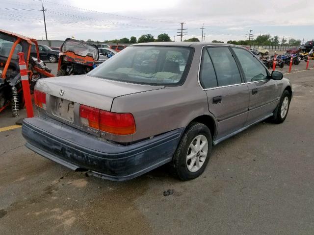 JHMCB7546NC030779 - 1992 HONDA ACCORD DX BROWN photo 4