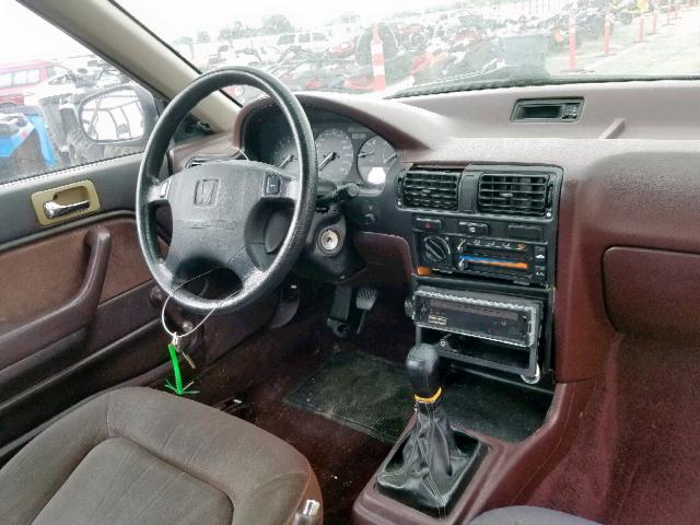 JHMCB7546NC030779 - 1992 HONDA ACCORD DX BROWN photo 9