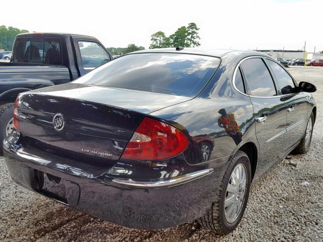 2G4WD582381272720 - 2008 BUICK LACROSSE C BLACK photo 4