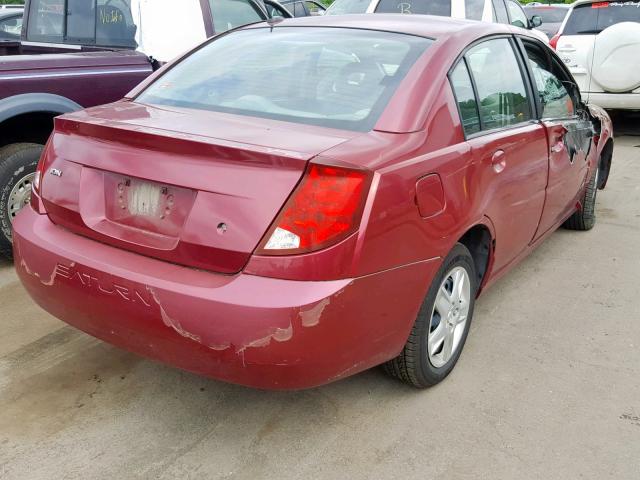 1G8AJ55FX6Z108281 - 2006 SATURN ION LEVEL RED photo 4