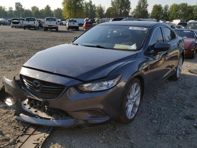 JM1GJ1V55F1208657 - 2015 MAZDA 6 TOURING GRAY photo 2