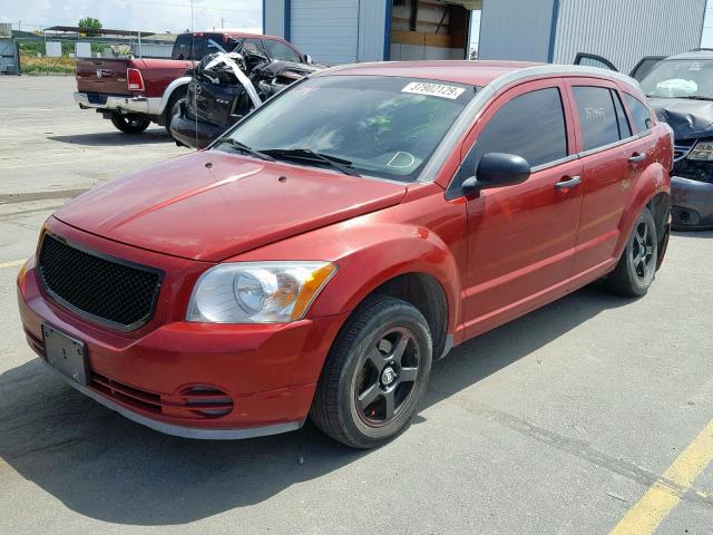 1B3HB28C28D509780 - 2008 DODGE CALIBER RED photo 2