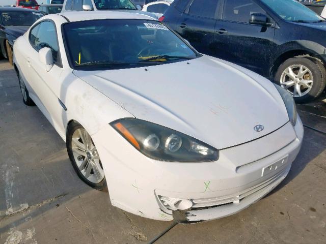 KMHHM66D78U278561 - 2008 HYUNDAI TIBURON GS WHITE photo 1