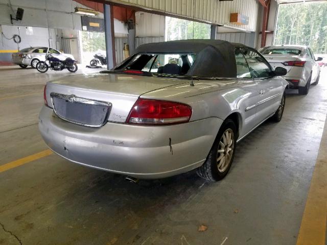 1C3EL45U61N619890 - 2001 CHRYSLER SEBRING LX SILVER photo 4