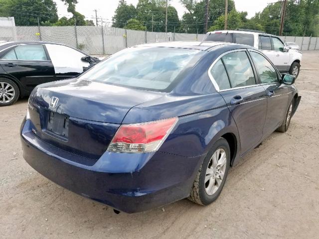 1HGCP26449A098411 - 2009 HONDA ACCORD LXP BLUE photo 4