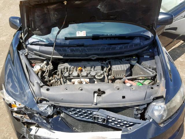 2HGFG1B93AH513314 - 2010 HONDA CIVIC EXL BLACK photo 7