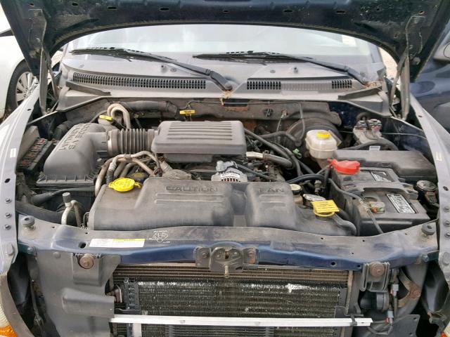 1D7HG48N63S138615 - 2003 DODGE DAKOTA QUA BLUE photo 7