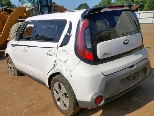 KNDJN2A20E7100115 - 2014 KIA SOUL WHITE photo 3