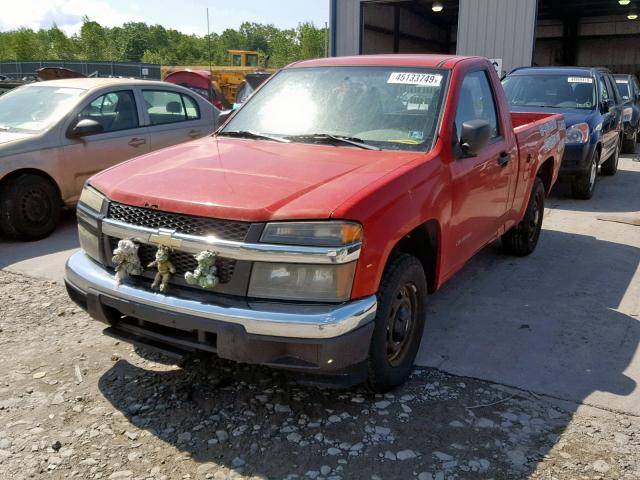 1GCCS148048194789 - 2004 CHEVROLET COLORADO RED photo 2