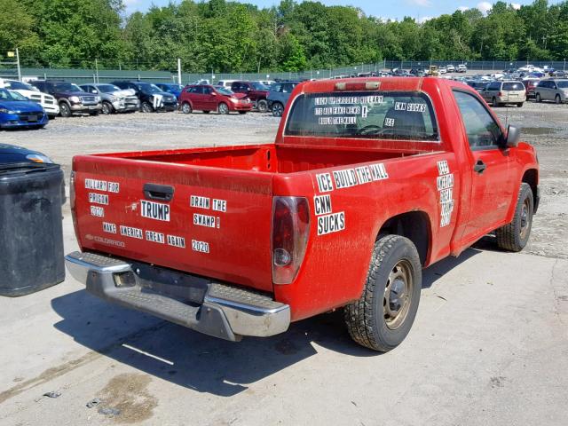 1GCCS148048194789 - 2004 CHEVROLET COLORADO RED photo 4