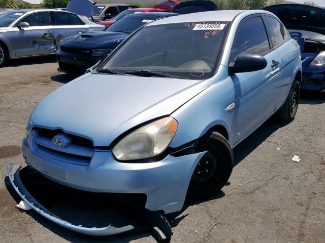 KMHCM36C58U062935 - 2008 HYUNDAI ACCENT GS BLUE photo 2