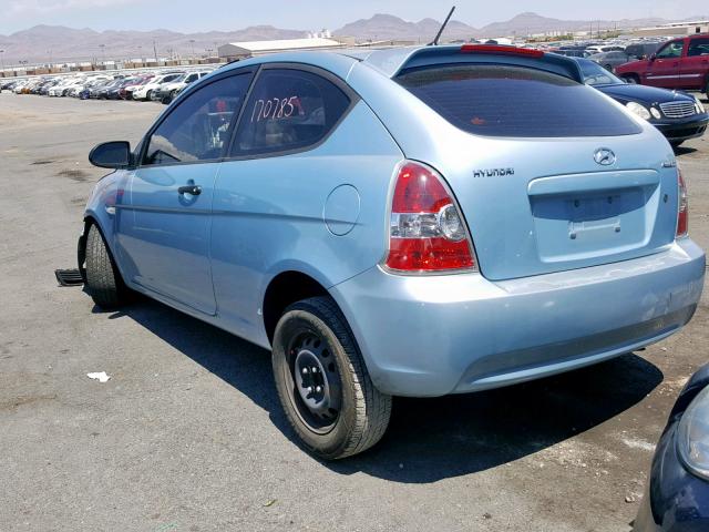 KMHCM36C58U062935 - 2008 HYUNDAI ACCENT GS BLUE photo 3