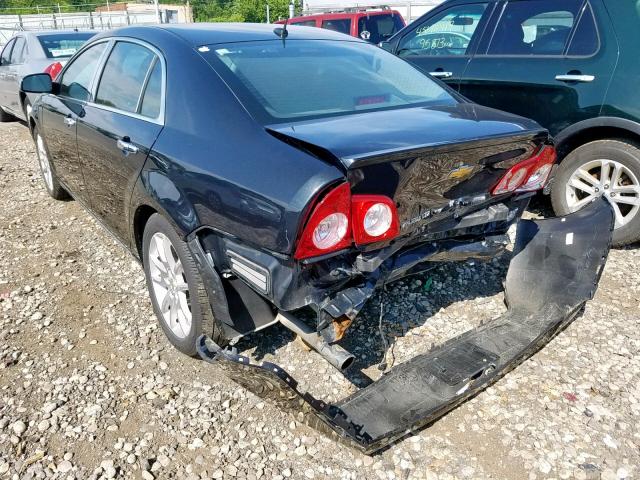 1G1ZE5E19BF232922 - 2011 CHEVROLET MALIBU LTZ შავი ფოტო 3