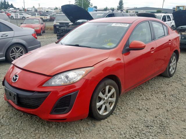 JM1BL1VG0B1488245 - 2011 MAZDA 3 I RED photo 2