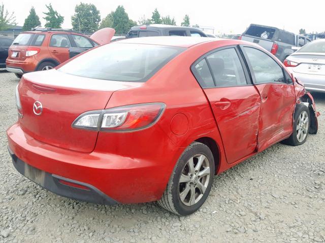 JM1BL1VG0B1488245 - 2011 MAZDA 3 I RED photo 4