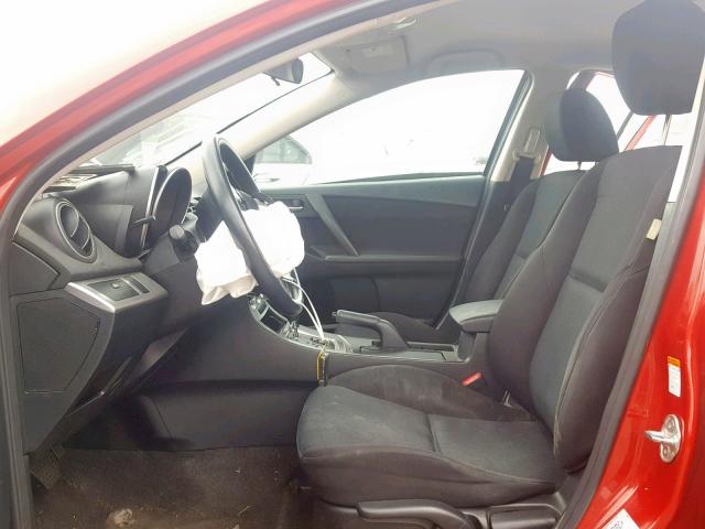 JM1BL1VG0B1488245 - 2011 MAZDA 3 I RED photo 5