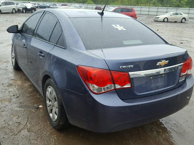 1G1PA5SH3E7184417 - 2014 CHEVROLET CRUZE LS BLUE photo 3