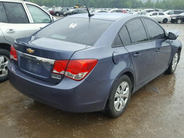 1G1PA5SH3E7184417 - 2014 CHEVROLET CRUZE LS BLUE photo 4