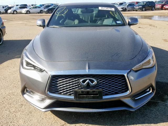 JN1EV7EL4JM392741 - 2018 INFINITI Q60 LUXE 3 GRAY photo 9