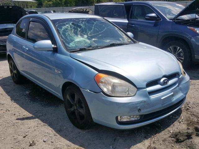 KMHCN36C47U036905 - 2007 HYUNDAI ACCENT SE BLUE photo 1