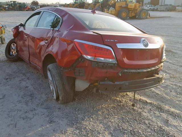 1G4GC5E38DF158378 - 2013 BUICK LACROSSE BURGUNDY photo 3