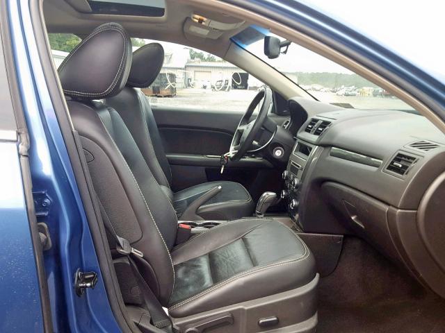 3FAHP0JG0AR306214 - 2010 FORD FUSION SEL BLUE photo 5