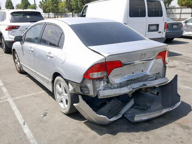 2HGFA16699H313194 - 2009 HONDA CIVIC LX-S 银色 照片 3