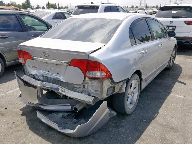 2HGFA16699H313194 - 2009 HONDA CIVIC LX-S 银色 照片 4