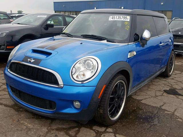 WMWMM33529TP92451 - 2009 MINI COOPER S C BLUE photo 2