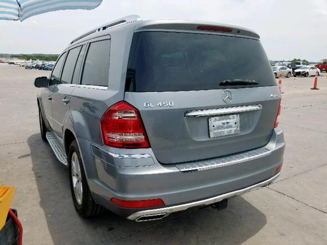 4JGBF7BE0AA593813 - 2010 MERCEDES-BENZ GL 450 4MA GRAY photo 3