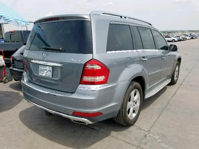 4JGBF7BE0AA593813 - 2010 MERCEDES-BENZ GL 450 4MA GRAY photo 4