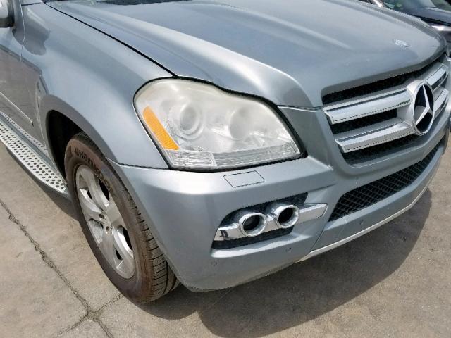 4JGBF7BE0AA593813 - 2010 MERCEDES-BENZ GL 450 4MA GRAY photo 9