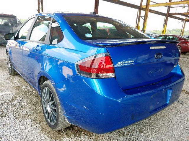 1FAHP3GN4BW123369 - 2011 FORD FOCUS SES BLUE photo 3