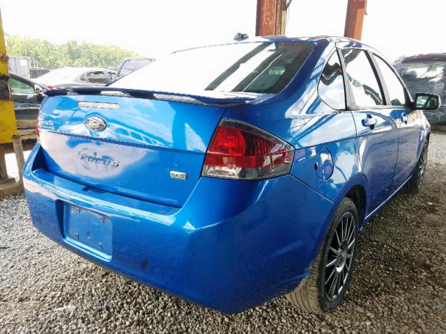 1FAHP3GN4BW123369 - 2011 FORD FOCUS SES BLUE photo 4