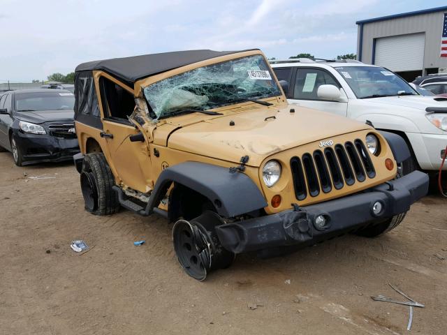 1C4AJWAGXDL702962 - 2013 JEEP WRANGLER S YELLOW photo 1