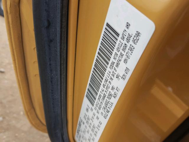 1C4AJWAGXDL702962 - 2013 JEEP WRANGLER S YELLOW photo 10