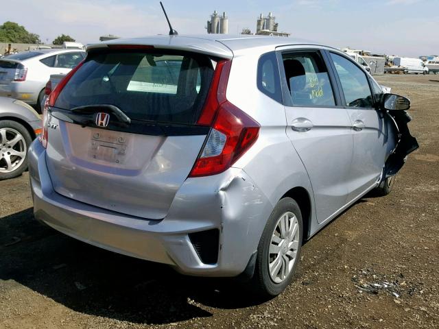 3HGGK5H55FM731519 - 2015 HONDA FIT LX SILVER photo 4