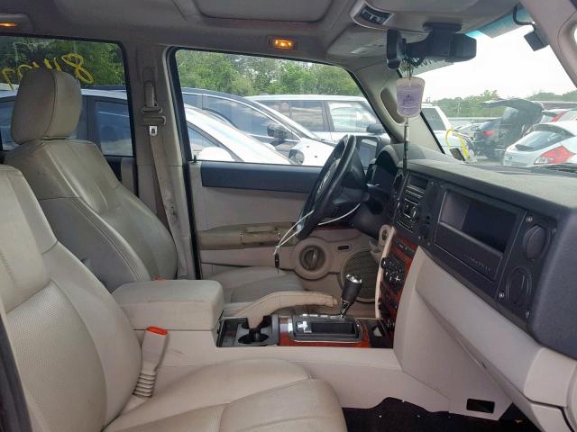 1J8HG58N36C181025 - 2006 JEEP COMMANDER 黑色 照片 5
